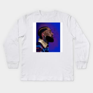 Nipsey Hussle Kids Long Sleeve T-Shirt